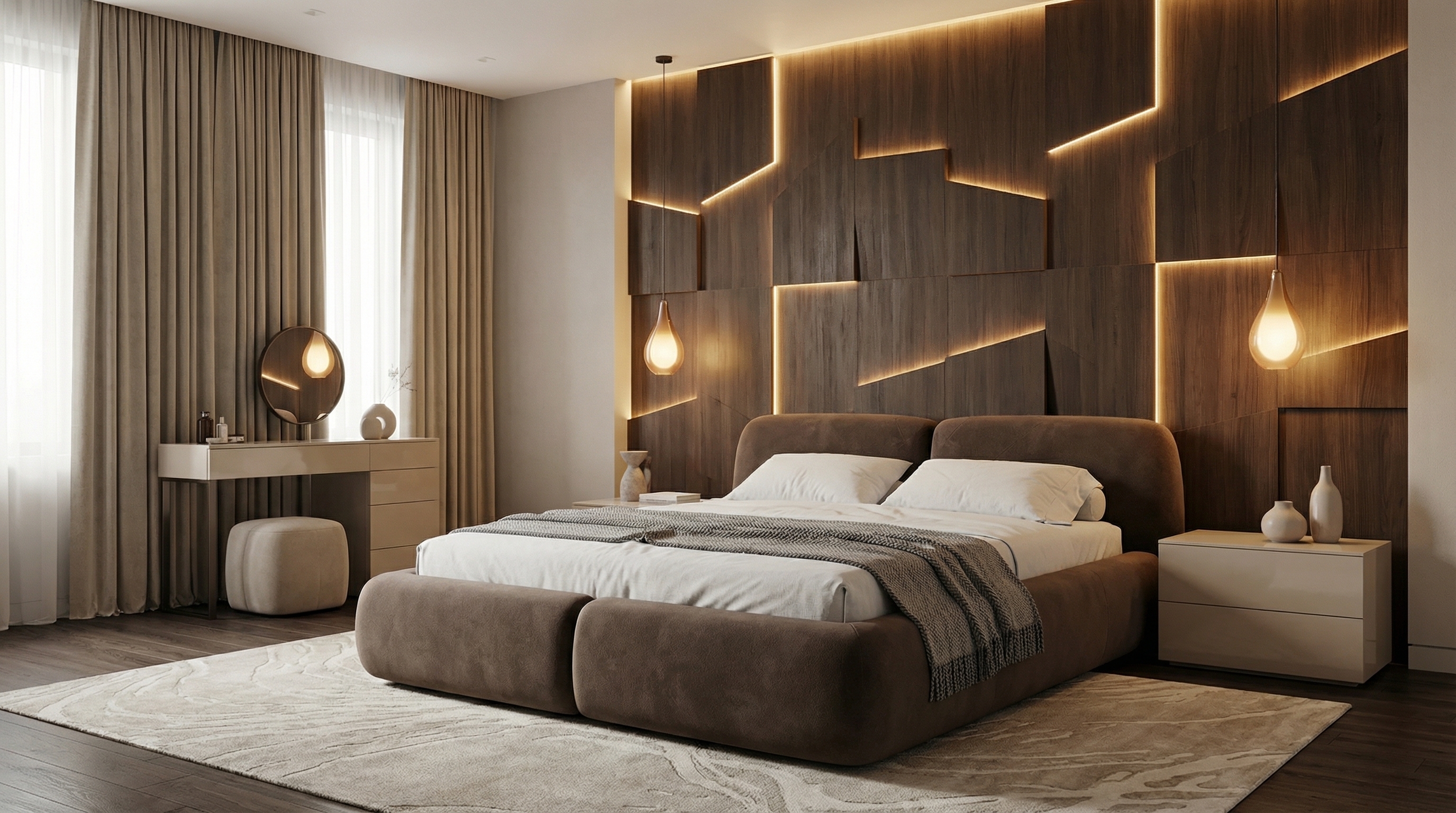 Спальня с премиум мебелью