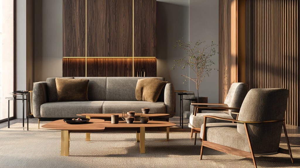 Гостиная с цветовым балансом