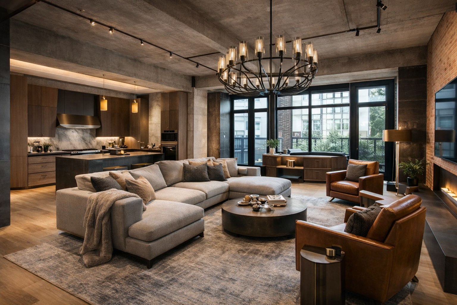 Премиальный лофт-интерьер