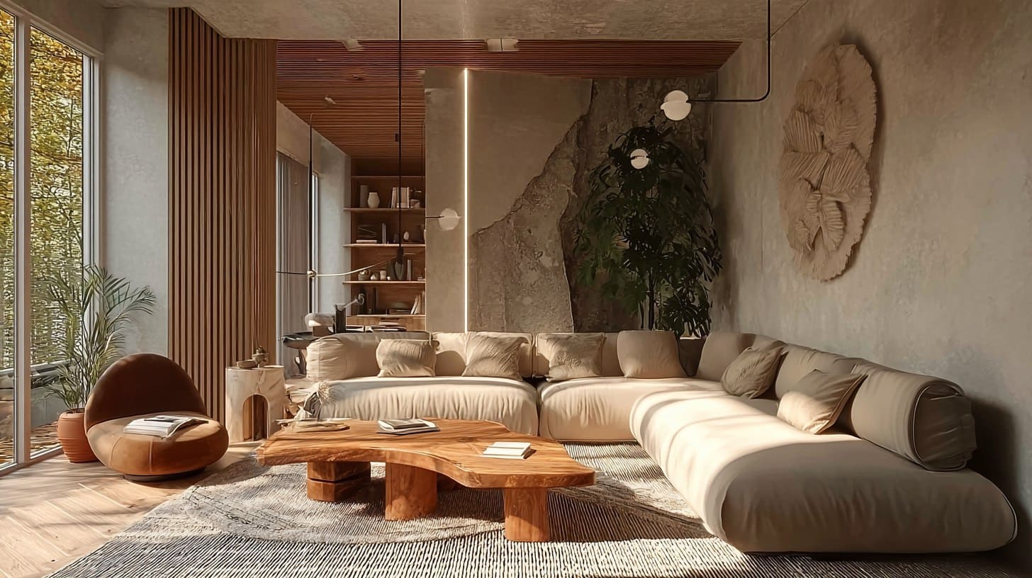 Большой дизайнерский диван для теплых встреч с друзьями Большой дизайнерский диван для теплых встреч с друзьями