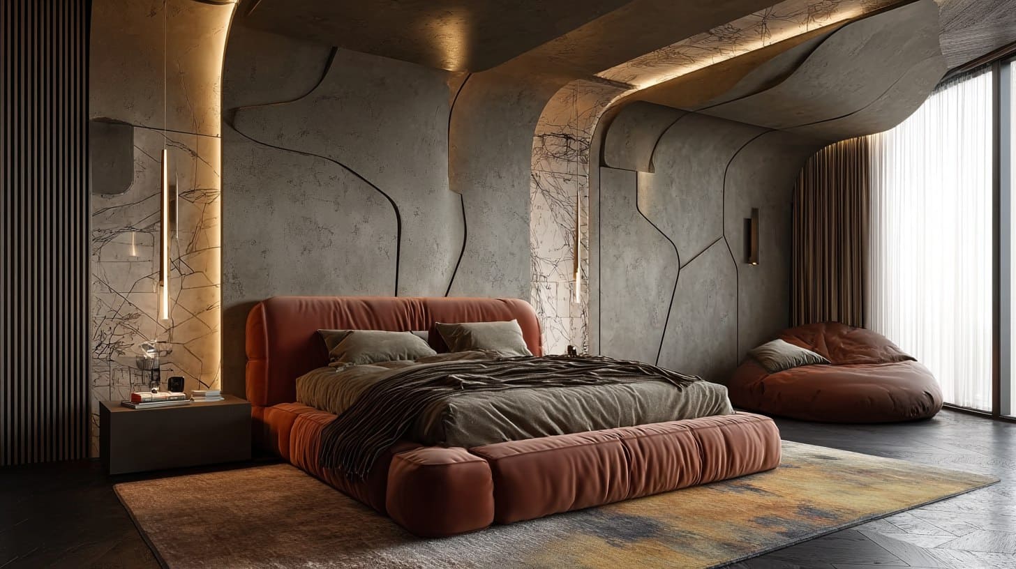 Кровать с уникальным дизайном и надёжной конструкцией из качественных материалов Кровать с уникальным дизайном и надёжной конструкцией из качественных материалов