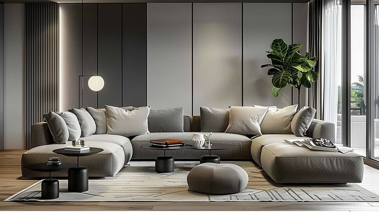 Диван в стиле современный минимализм 