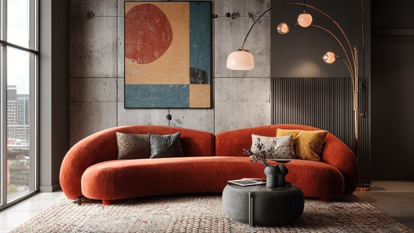 Диван в стиле эклектика 