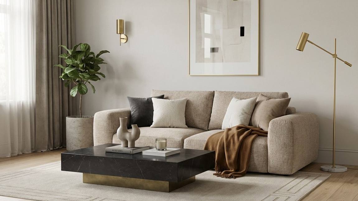 Дизайнерский диван с обивкой из шенилла