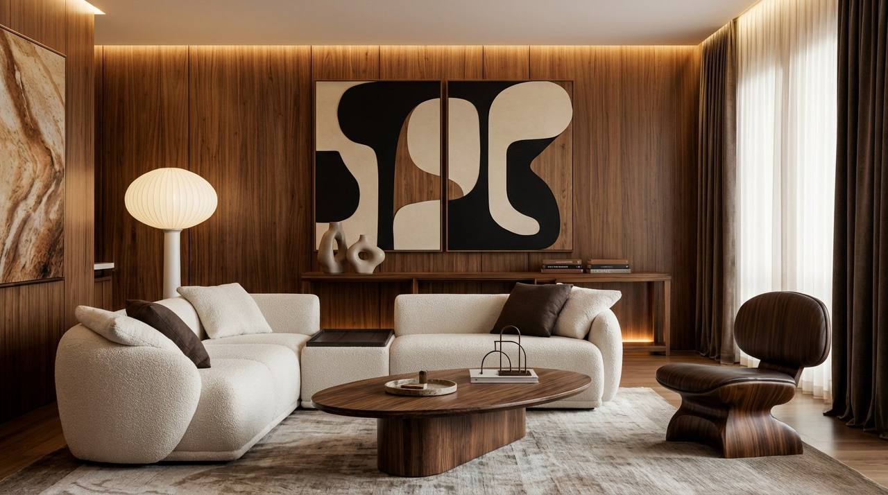 Дизайнерский&nbsp;диван&nbsp;Supremo в&nbsp;роли выразительного&nbsp;акцента&nbsp;гостиной