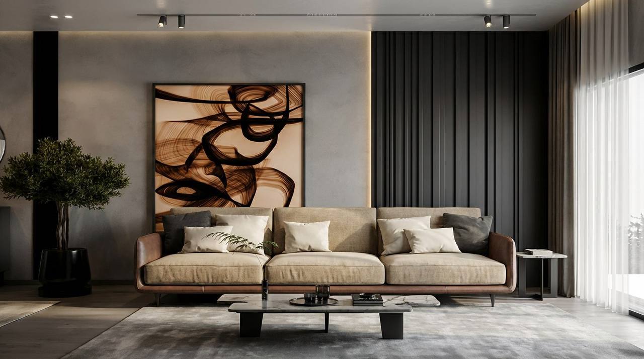 Модель&nbsp;дивана&nbsp;Arist&nbsp;с&nbsp;комбинированием контрастных&nbsp;материалов