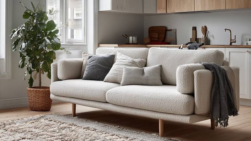 Скандинавская&nbsp;лаконичность:&nbsp;диван&nbsp;для компактной&nbsp;кухни‑гостиной