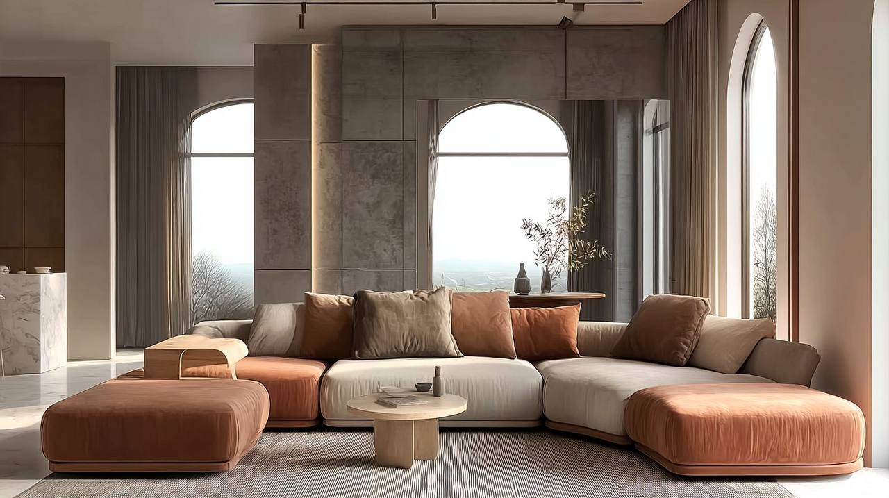 Уютный дизайнерский диван