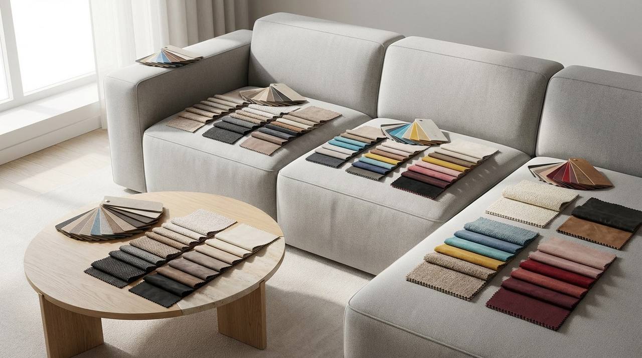 Подбор&nbsp;фактуры&nbsp;и&nbsp;цвета&nbsp;ткани&nbsp;для дивана