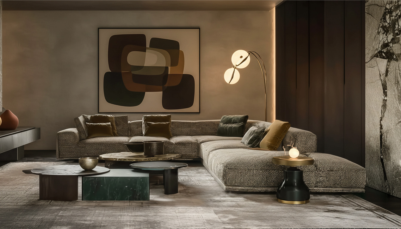 Качественный премиальный диван в фактурной ткани Качественный премиальный диван в фактурной ткани