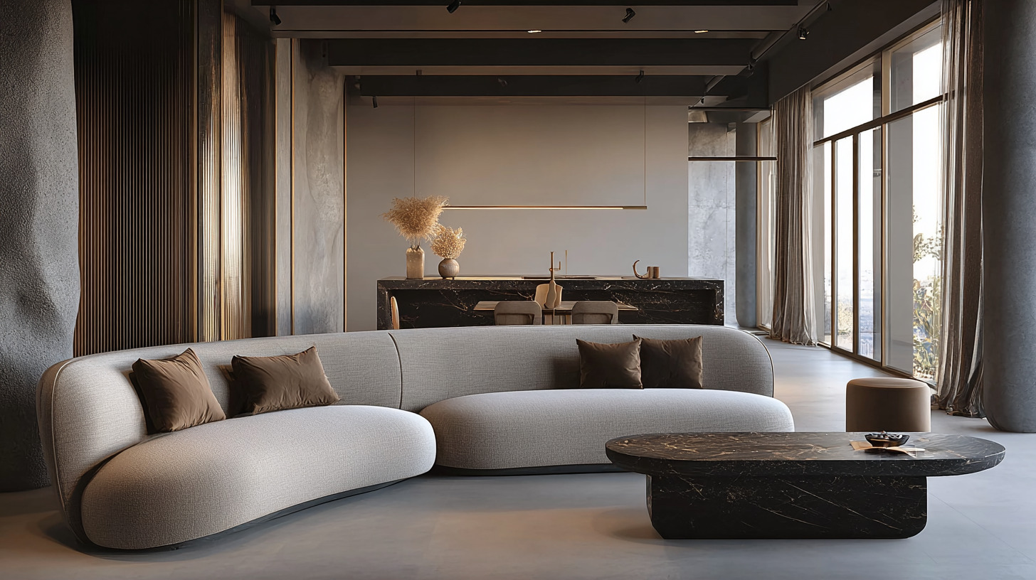 Дизайнерский диван выразительной формы Дизайнерский диван выразительной формы