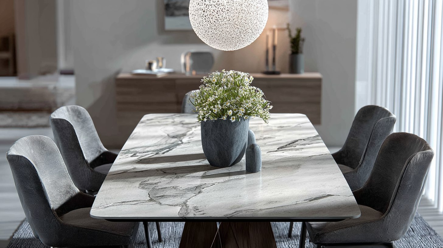 Обеденная зона в кухне-гостиной на 4 человек