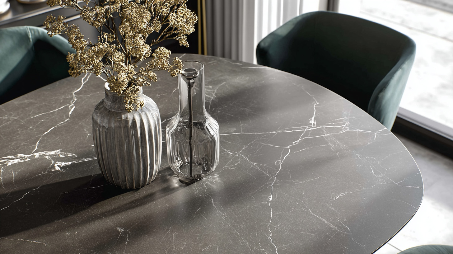 Столешница обеденного стола из керамичесого композита