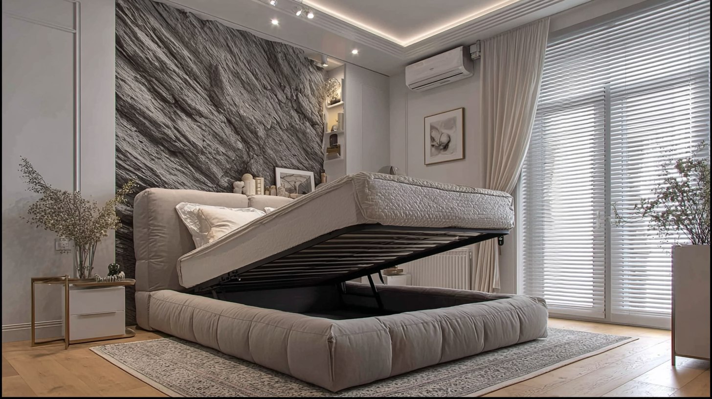 Для&nbsp;частого&nbsp;использования места для хранения&nbsp;стоит&nbsp;взять&nbsp;газлифты:&nbsp;подъём&nbsp;плавный,&nbsp;усилий&nbsp;меньше&nbsp;— особенно&nbsp;на&nbsp;двуспальных&nbsp;моделях