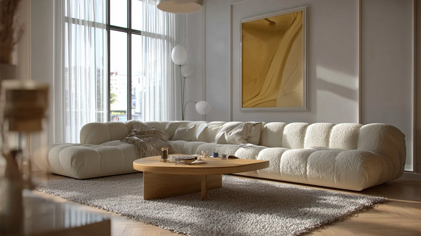 L‑образный&nbsp;диван,&nbsp;органично&nbsp;вписанный&nbsp;в&nbsp;угол&nbsp;гостиной