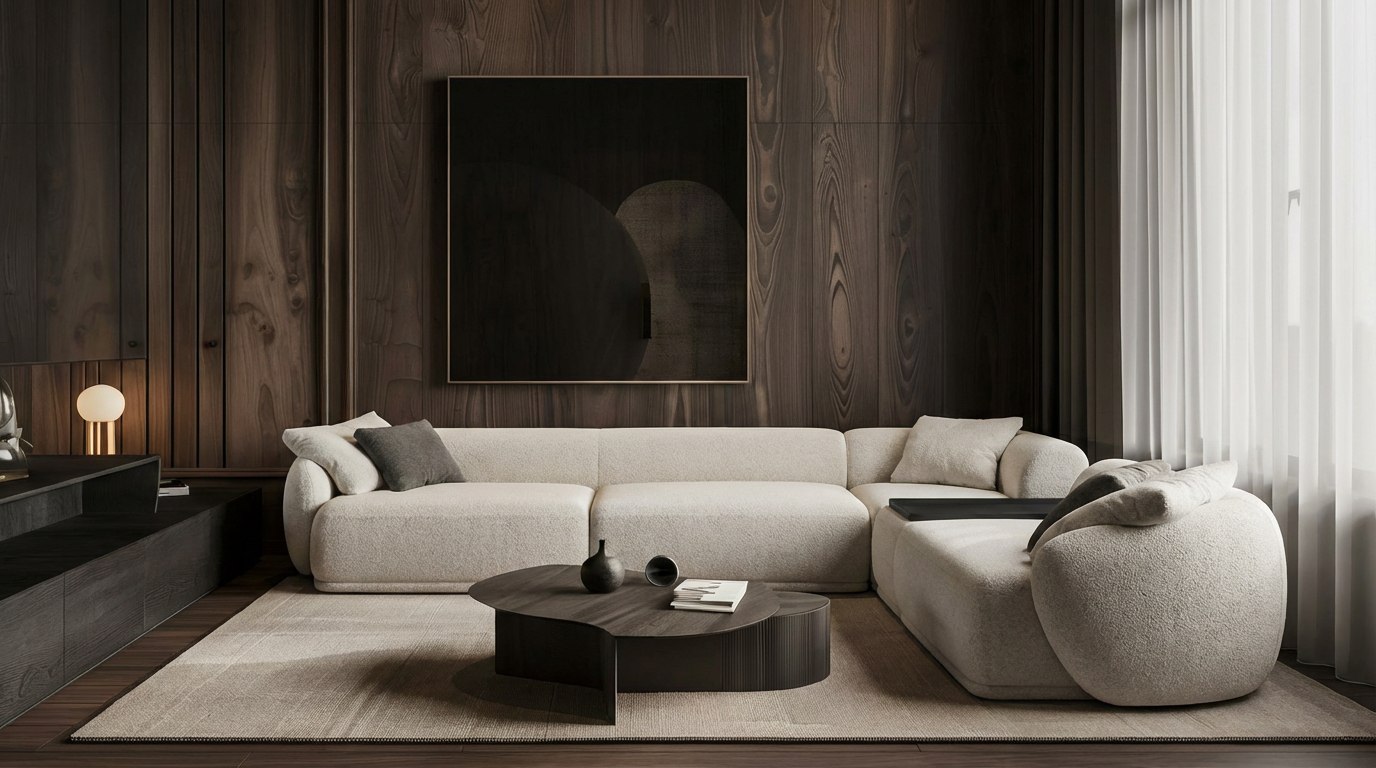 Модульная модель углового дивана Supremo со столиком