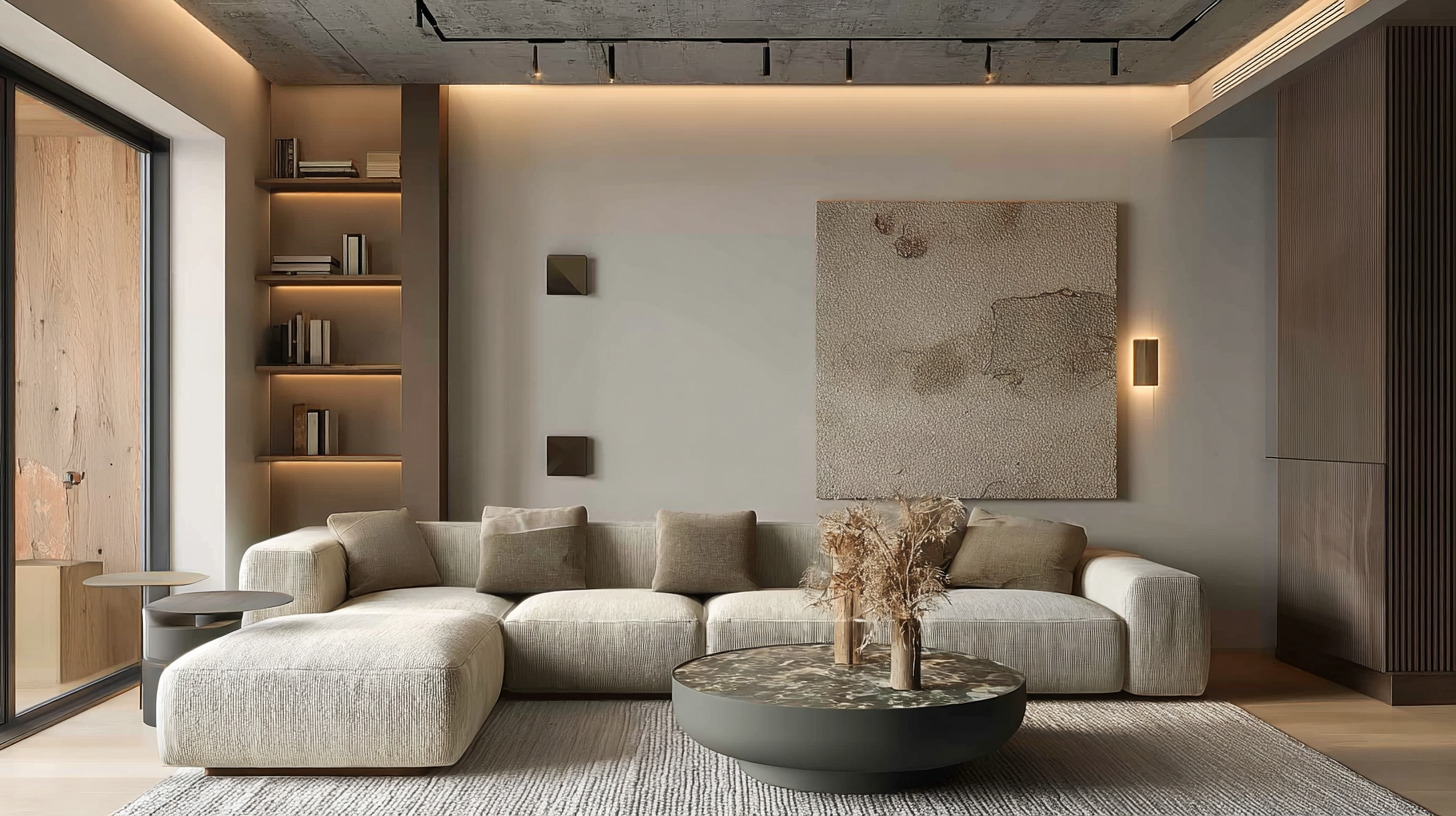 Линейная модель дивана с пуфом