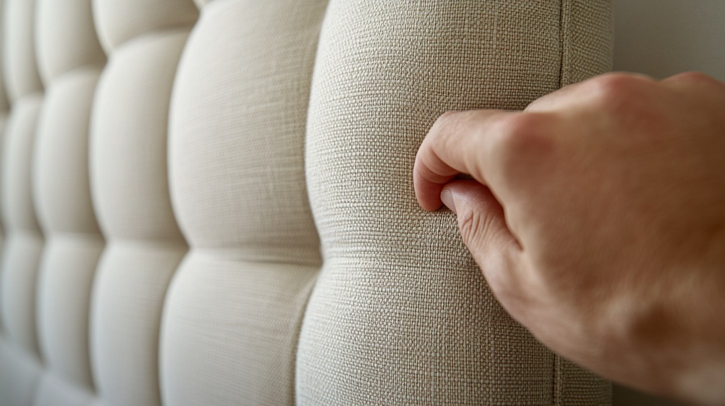 Тактильная проверка наполнителя изголовья