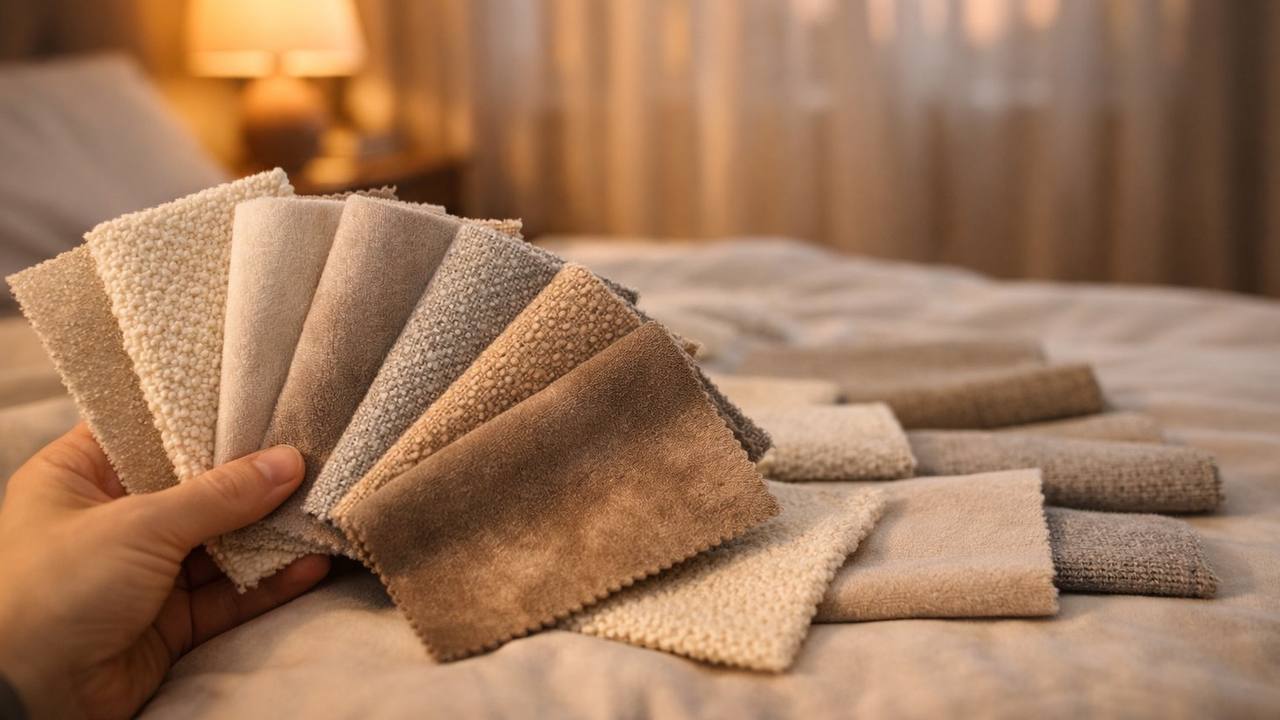 Проверка&nbsp;реального&nbsp;оттенка&nbsp;ткани&nbsp;в домашней&nbsp;атмосфере