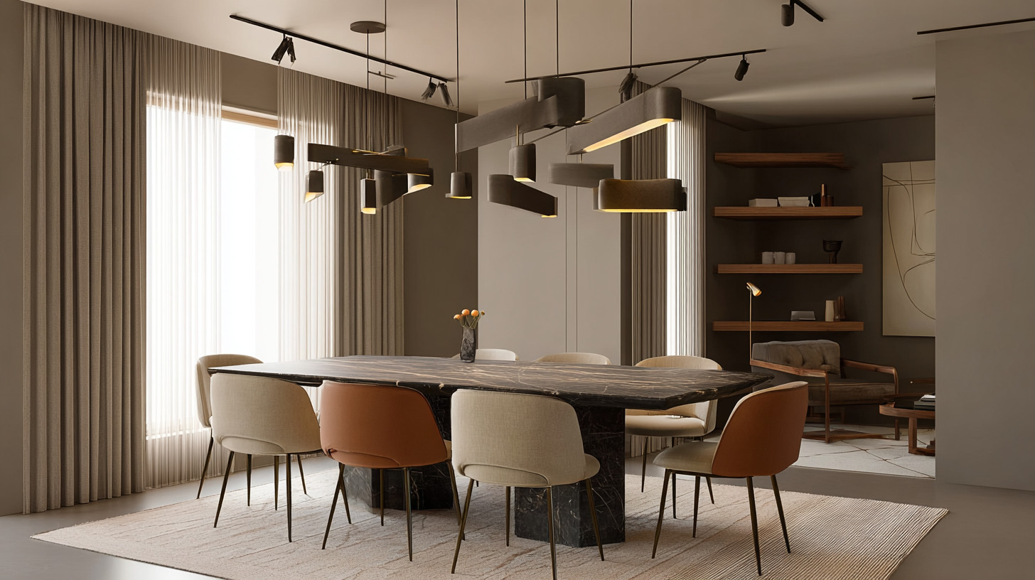 Практичный&nbsp;стол&nbsp;из&nbsp;керамики&nbsp;и&nbsp;мягкие&nbsp;премиальные&nbsp;стулья