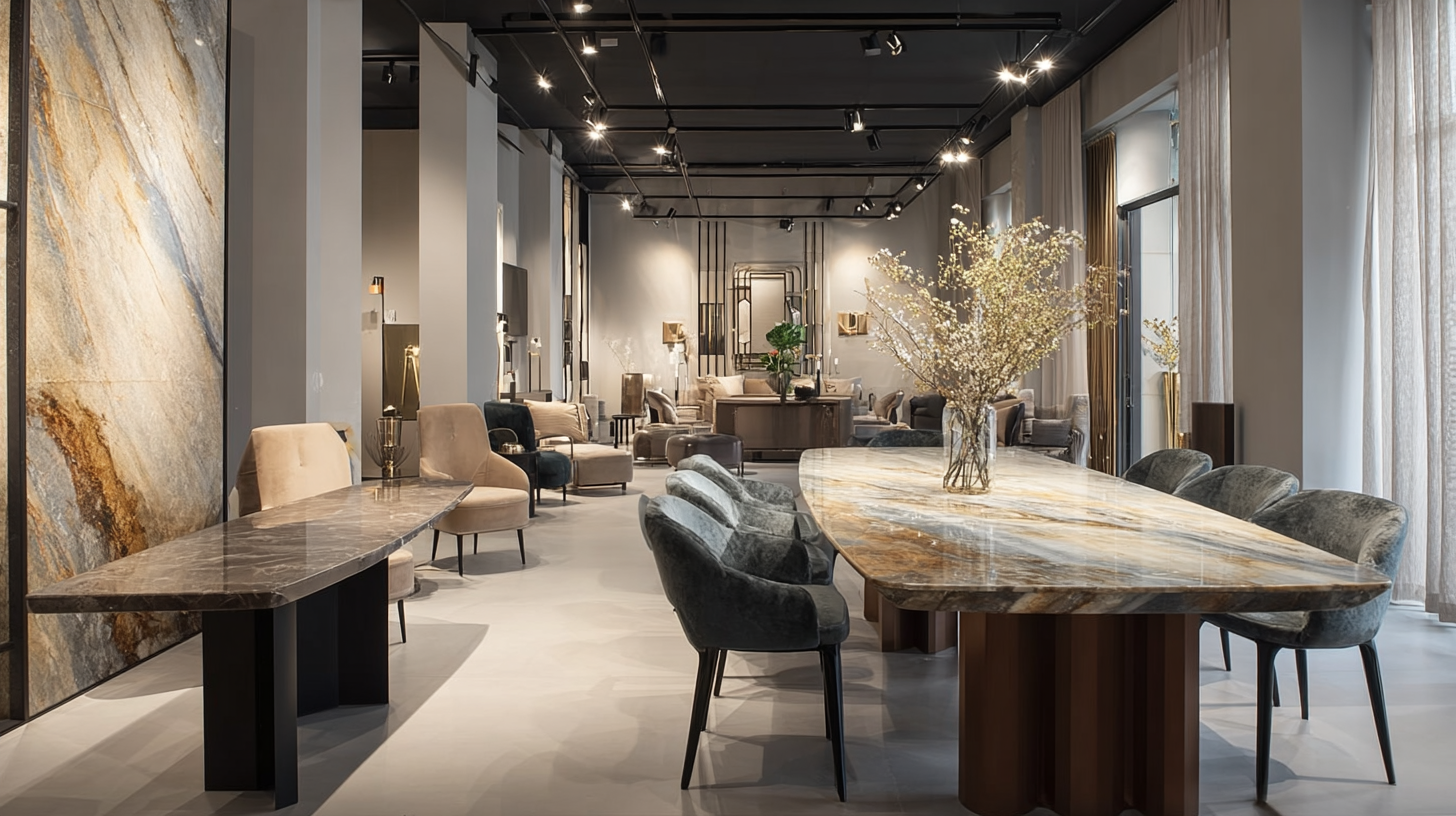 В шоуруме всегда можно «примерить» стол под себя