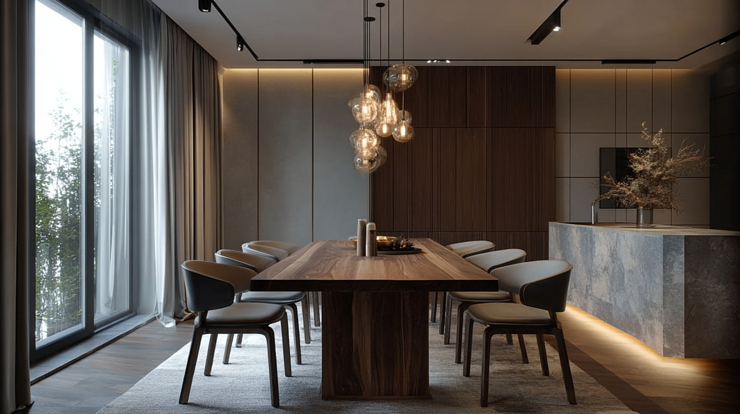 Обеденный стол из массива дерева