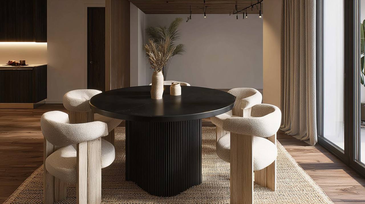 Обеденный стол со столешницей из МДФ